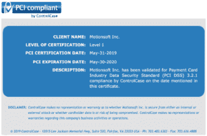 Motionsoft PCI Compliance