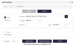 Non-Sufficient Funds Processing